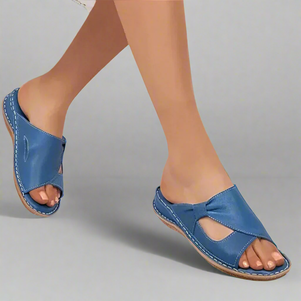 Yvonne | Premium Läder Ortopediska Sandaler