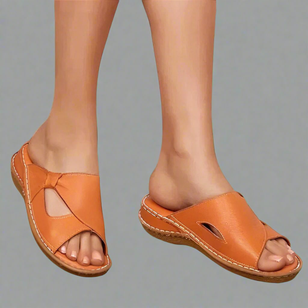 Yvonne | Premium Läder Ortopediska Sandaler