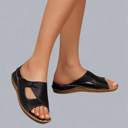 Yvonne | Premium Läder Ortopediska Sandaler